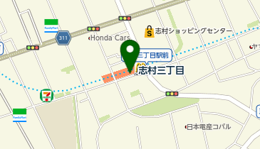 【傘シェアリング】 都営三田線 志村三丁目駅 改札付近の地図画像