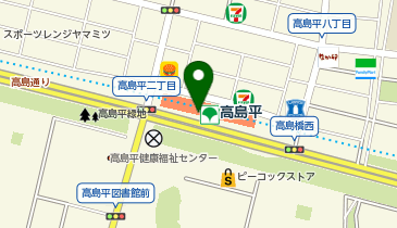 【傘シェアリング】 都営三田線 高島平駅 西口の地図画像