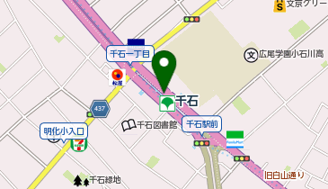 【傘シェアリング】 都営三田線 千石駅 不忍通り方面改札の地図画像