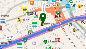 【傘シェアリング】 渋谷フクラス 2階の地図画像