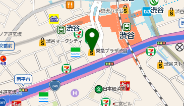 【傘シェアリング】 渋谷フクラス 2階正面エントランス付近(左)の地図画像