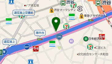 【傘シェアリング】 渋谷センタープレイスの地図画像