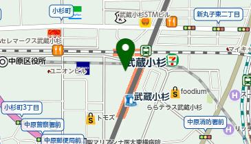 【傘シェアリング】 武蔵小杉東急スクエア 1階 出入口付近の地図画像