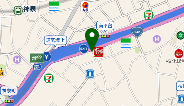 【傘シェアリング】 渋谷南平台ビル エントランス付近の地図画像
