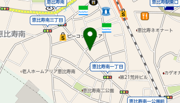 【傘シェアリング】 A-PLACE恵比寿南ビル エントランス付近の地図画像