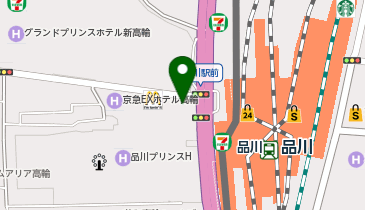 【傘シェアリング】 Wing高輪 WEST 2階の地図画像