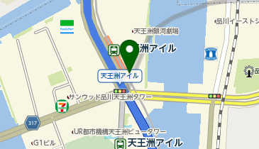 【傘シェアリング】 東京モノレール 天王洲アイル駅 南口 (改札内)の地図画像