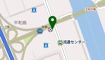 【傘シェアリング】 東京モノレール 流通センター駅 券売機付近の地図画像