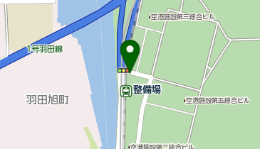 【傘シェアリング】 東京モノレール 整備場駅 改札付近の地図画像