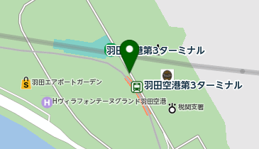 【傘シェアリング】 東京モノレール 羽田空港第3ターミナル駅 2階 (改札内)の地図画像