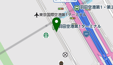 【傘シェアリング】 東京モノレール 羽田空港第1ターミナル駅 南口 改札付近の地図画像