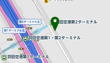 【傘シェアリング】 東京モノレール 羽田空港第2ターミナル駅 南口 券売機付近の地図画像