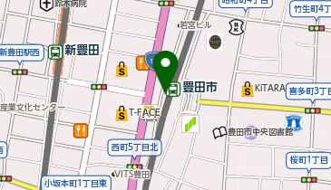 【傘シェアリング】 豊田市駅 西口付近の地図画像