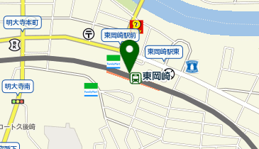 【傘シェアリング】 名古屋本線 東岡崎駅 中央改札口 正面通路の地図画像