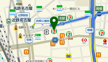 【傘シェアリング】 メイフィス名駅ビル 1階 エントランスホールの地図画像