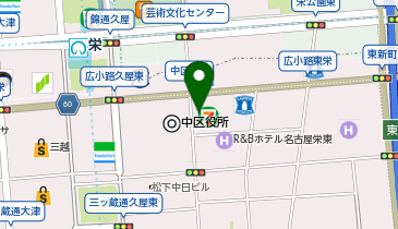 【傘シェアリング】 JRE名古屋広小路プレイス エントランス付近 (建物外)の地図画像