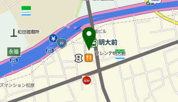 【傘シェアリング】 京王井の頭線 明大前駅 フレンテ改札口の地図画像
