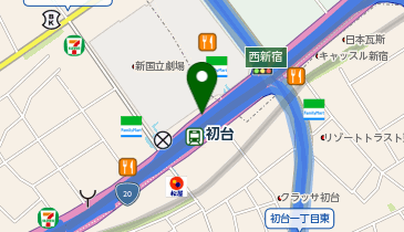 【傘シェアリング】 京王線 初台駅 東口 (改札内)の地図画像