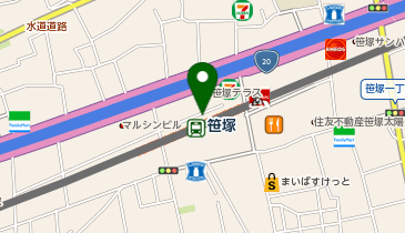 【傘シェアリング】 京王線 笹塚駅 券売機付近の地図画像