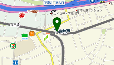 【傘シェアリング】 京王線 下高井戸駅 エレベーター付近の地図画像