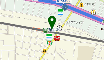 【傘シェアリング】 京王線 桜上水駅 北口の地図画像