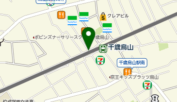 【傘シェアリング】 京王線 千歳烏山駅 西口の地図画像
