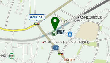 【傘シェアリング】 京王線 国領駅 (改札内)の地図画像