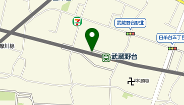 【傘シェアリング】 京王線 武蔵野台駅の地図画像