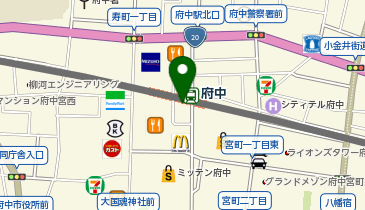 【傘シェアリング】 京王線 府中駅 南口の地図画像