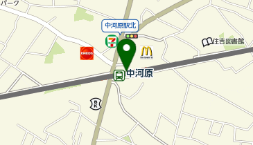 【傘シェアリング】 京王線 中河原駅 北口の地図画像