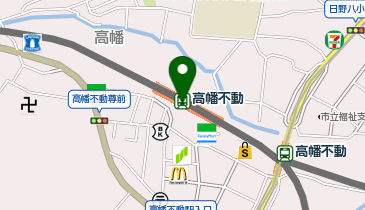 【傘シェアリング】 京王線 高幡不動駅の地図画像