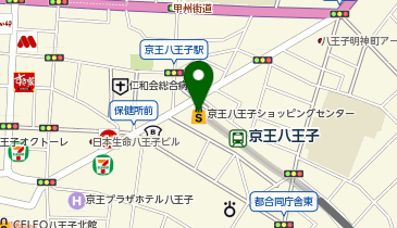 【傘シェアリング】 京王線 京王八王子駅 中央口の地図画像