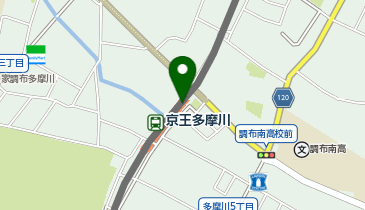 【傘シェアリング】 京王相模原線 京王多摩川駅 改札付近の地図画像