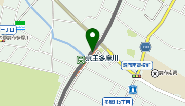 【傘シェアリング】 京王相模原線 京王多摩川駅 (改札内)の地図画像