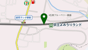 【傘シェアリング】 京王相模原線 京王よみうりランド駅 改札付近の地図画像