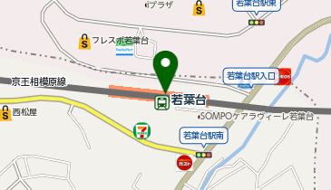 【傘シェアリング】 京王相模原線 若葉台駅の地図画像