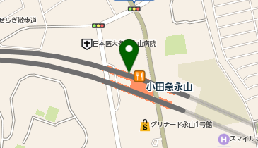 【傘シェアリング】 京王相模原線 京王永山駅 (改札内)の地図画像