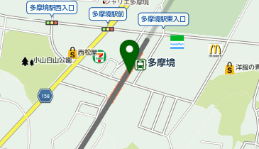 【傘シェアリング】 京王相模原線 多摩境駅 西口の地図画像