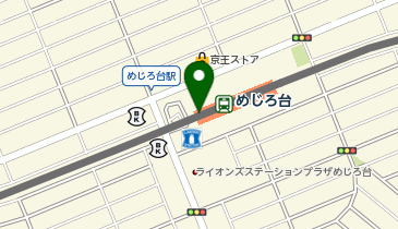 【傘シェアリング】 京王高尾線 めじろ台駅の地図画像