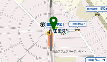 【傘シェアリング】 東横線 田園調布駅 東口の地図画像