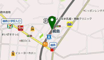 【傘シェアリング】 東横線 綱島駅 北口の地図画像