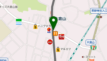 【傘シェアリング】 東横線 大倉山駅の地図画像