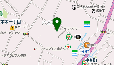 【傘シェアリング】 城山トラストタワーの地図画像