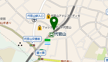 【傘シェアリング】 東横線 代官山駅 北口の地図画像