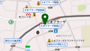 【傘シェアリング】 田園都市線 たまプラーザ駅 南口の地図画像