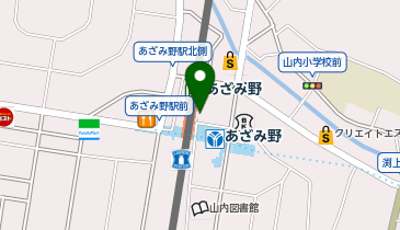 【傘シェアリング】 田園都市線 あざみ野駅 東口の地図画像