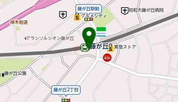 【傘シェアリング】 田園都市線 藤が丘駅 南口の地図画像