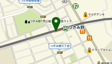 【傘シェアリング】 田園都市線 つきみ野駅の地図画像