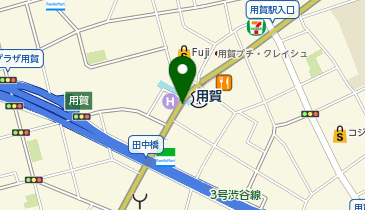 【傘シェアリング】 田園都市線 用賀駅 南口方面の地図画像