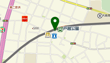 【傘シェアリング】 東急大井町線 戸越公園駅 北口の地図画像